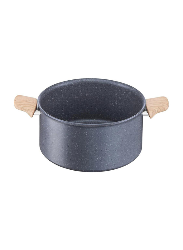 Tefal 24cm Natural Force Stewpot with Lid, Black
