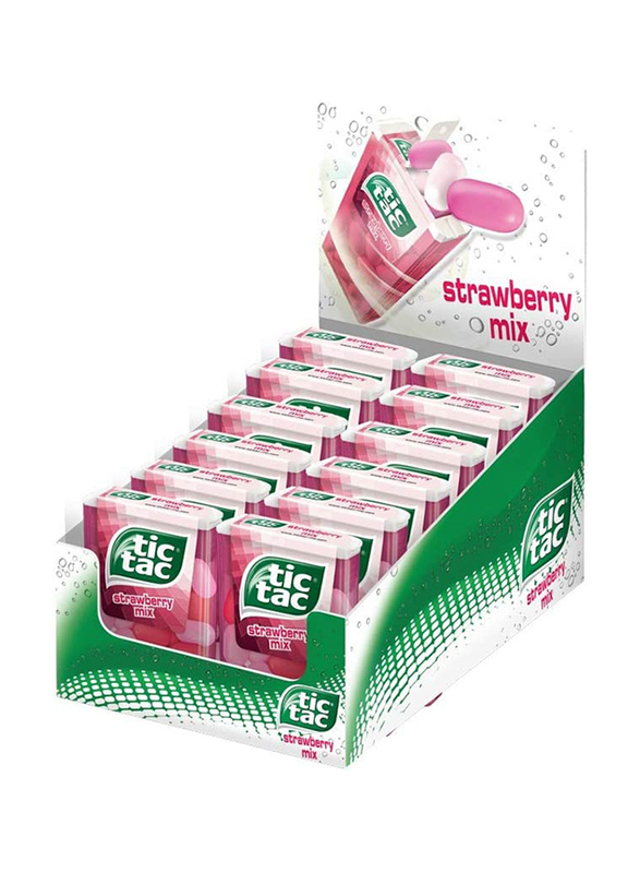 Tic Tac Strawberry Mix, 12 Pieces, 18g