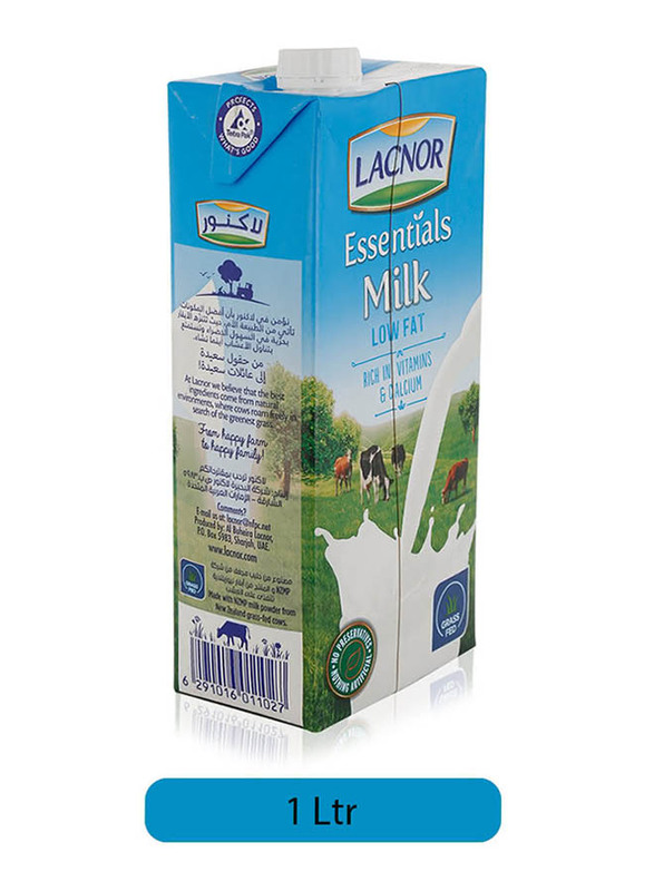 Lacnor Essentials Low Fat Milk, 1 Liter