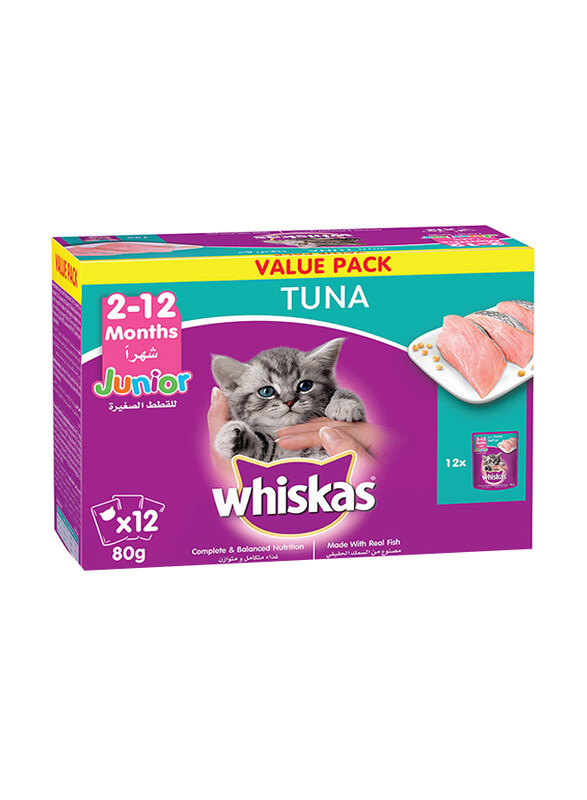 

Whiskas Kitten Tuna Wet Cat Food, 12 x 80g