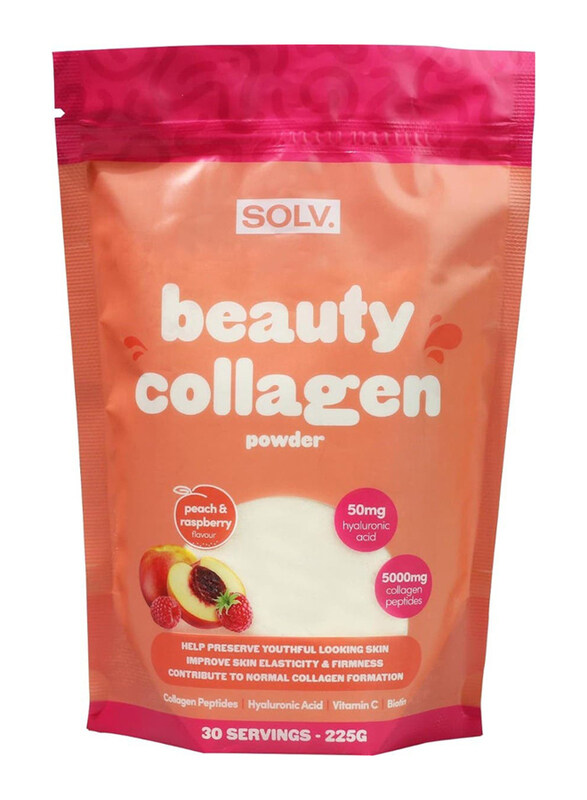

SOLV. Collagen Peach & Raspberry Powder, 225g