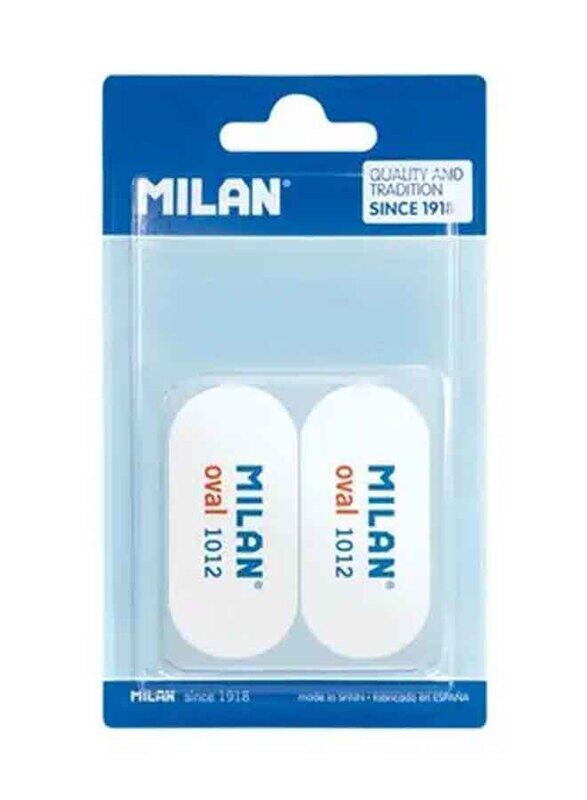 

Milan Synthetic Rubber Eraser Oval, 2 Pieces