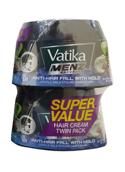 Vatika Menz Anti-Hair Fall with Holo Styling Hair Cream, 2 x 140ml