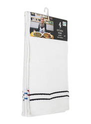 Leen Cotton Kitchen Styles Towels, 4 Pieces, Multicolour