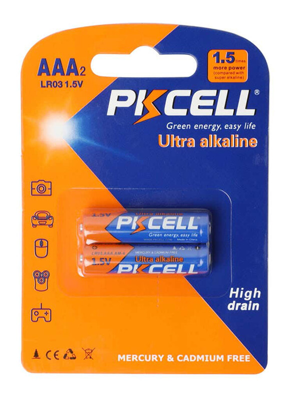 

Pkcell Ultra Digital Alkaline AAA Battery, 2 Pieces, Multicolour