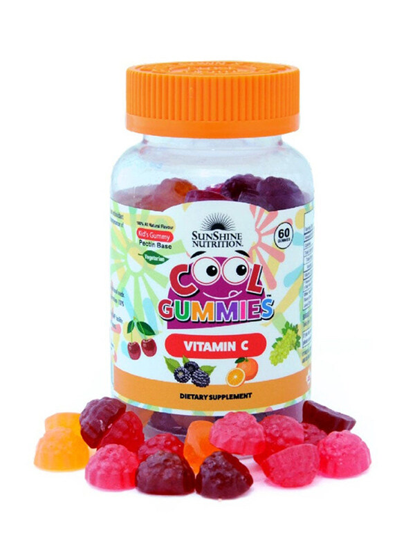 Sunshine Nutrition Cool Vitamin C Dietary Supplement, 60 Gummies