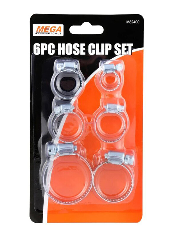 

Mega 6-Piece Hose Clamp Set, M82400, Clear