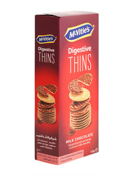 McVitie's Digestive Thins Milk Chocolate Biscuits, 1 Piece x 150g