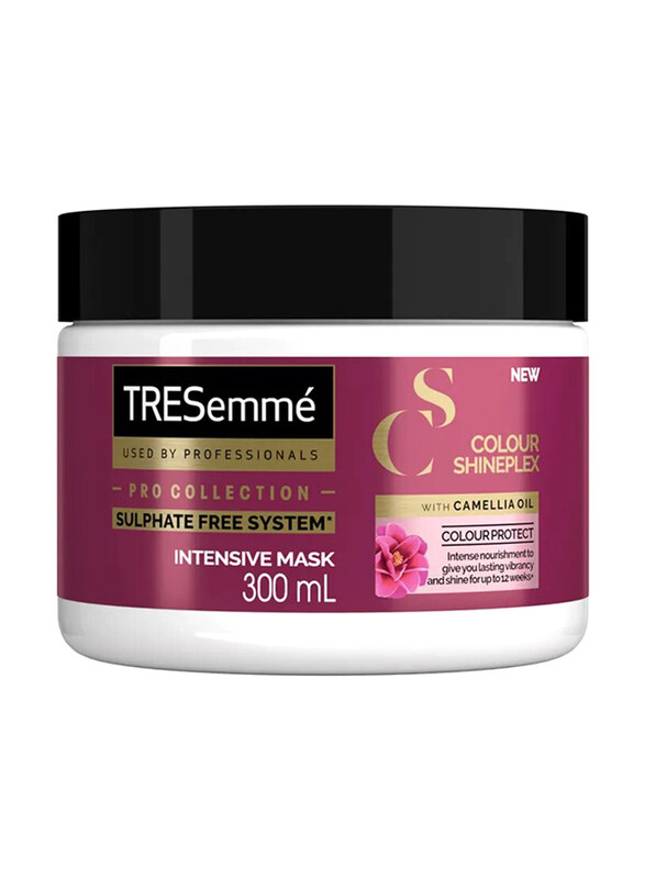 

Tresemme Shineplex Colour Hair Mask For Vibrant Coloured Hair, With Camellia Oil, Professional, Sulphate-Free - 300ml