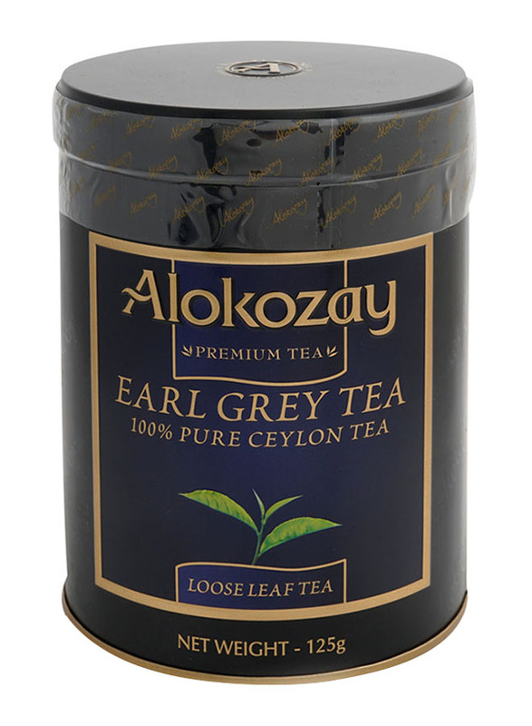 Alokozay Pure Ceylon Early Grey Loose Leaf Black Tea, 125g
