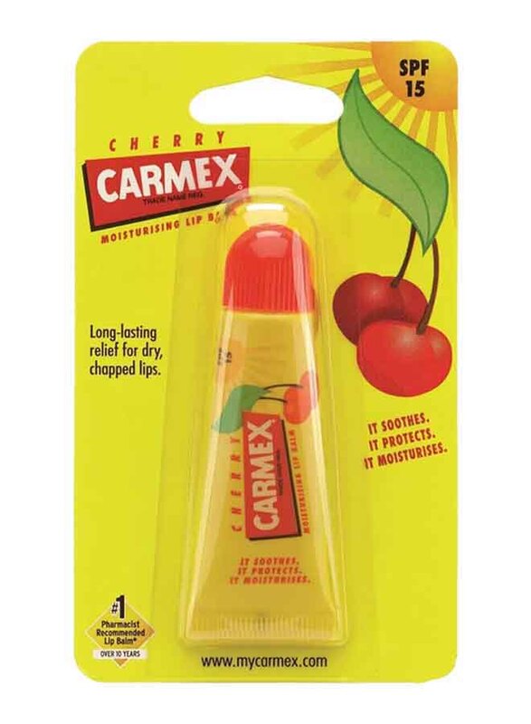 Carmex Tube SPF15 Cherry Moisturising Lip Balm, 10g