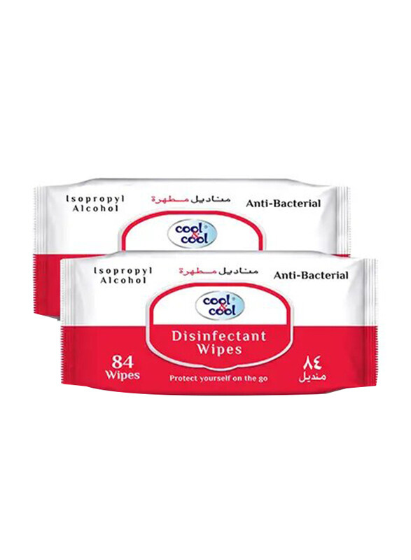 

Cool & Cool Disinfectant Wipes, 2 x 84 Sheets