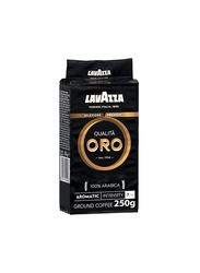 Lavazza Ground Coffee Blend, Qualita Oro Mountain Grown, 100% Arabica, Medium Roast, 250g