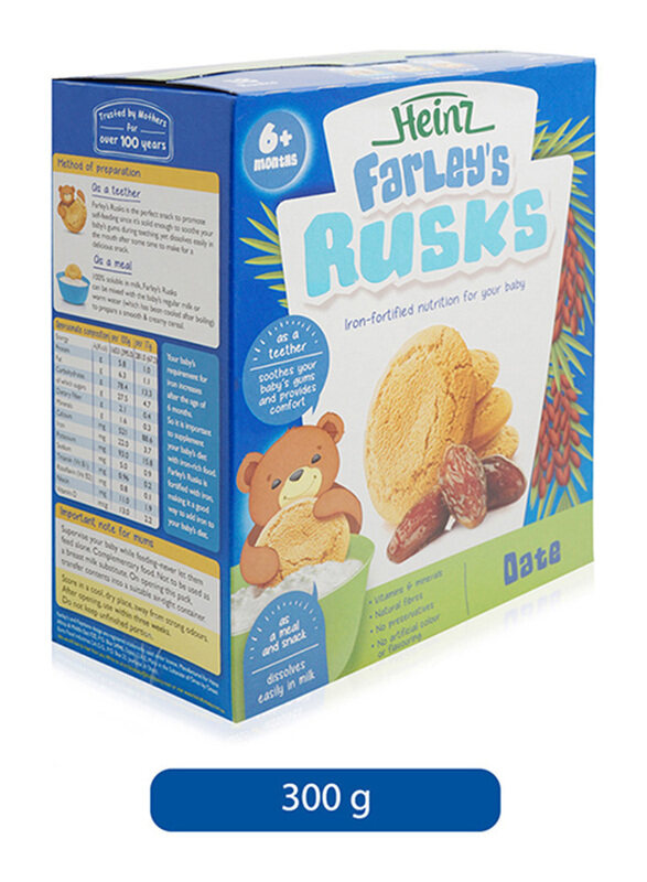 Heinz Farley's Date Milk Based Rusks, 6 Months +, 300g