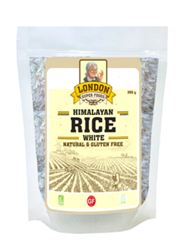 

London Super Foods Himalayan Natural White Basmati Rice, 350g