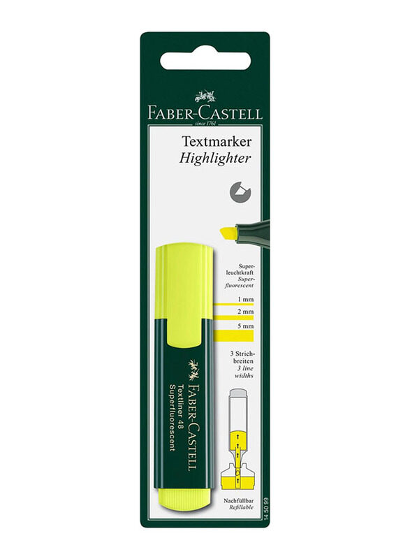 

Faber-Castell Textliner 48 Superfluorescent Highlighter, Yellow