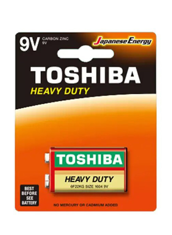 Toshiba 9V Heavy Duty Battery, Multicolour