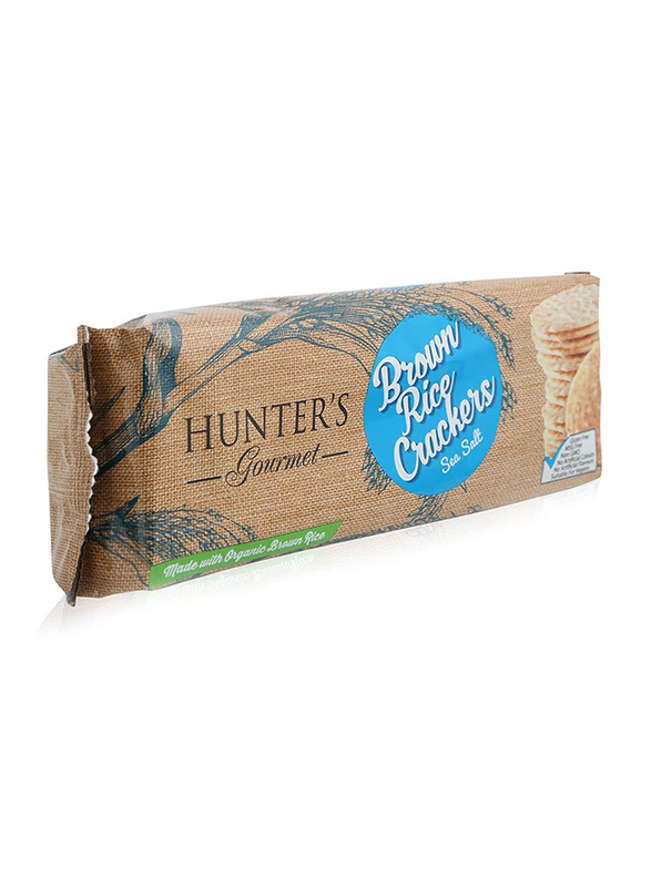 Hunter's Gourmet Sea Salt Flavored Brown Rice Crackers, 100g