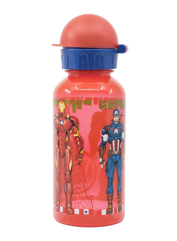 Stor The Avengers Invincible Force Bottle, 370ml, Red