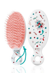 Casalfe Detangle & Drain Brush, Red/White, 1 Piece