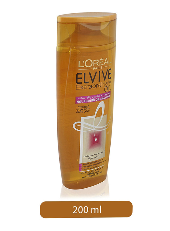 L'Oreal Paris Elvive Extraordinary Oil Shampoo for Normal to Dry Hair, 200ml