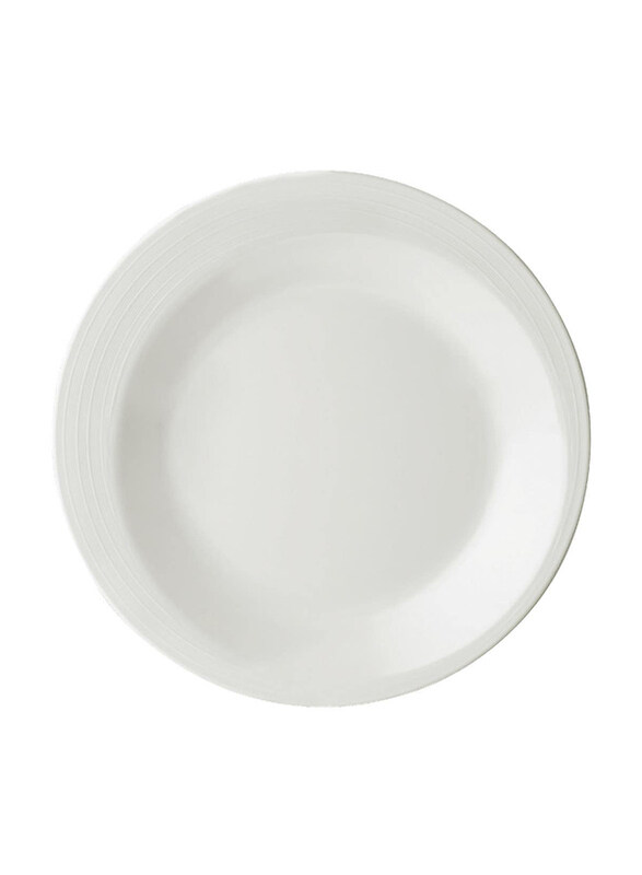 

Hoover 10.5-Inch Classic Jewel Round Plate, White