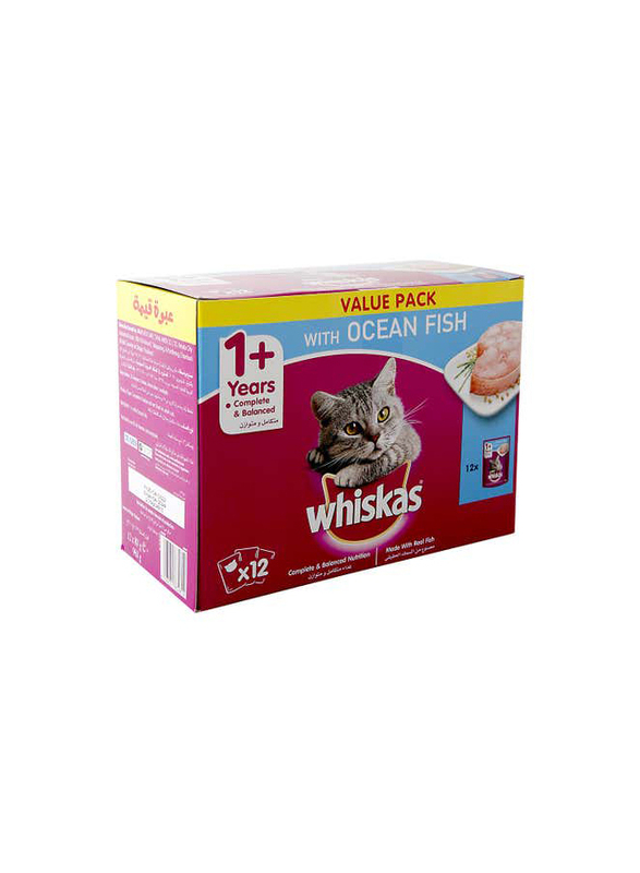Whiskas Ocean Fish Cat Food - 12 x 80 g