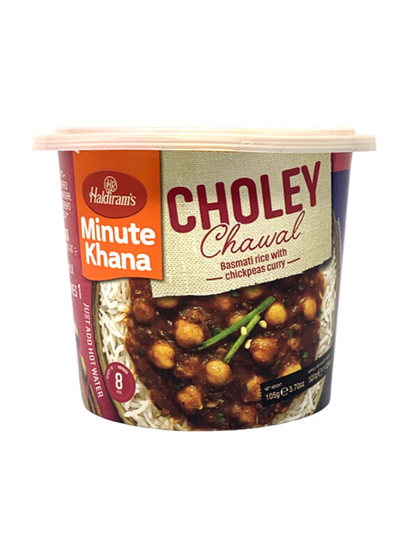 Haldirams Minute Khana Choley Chawal, 105g