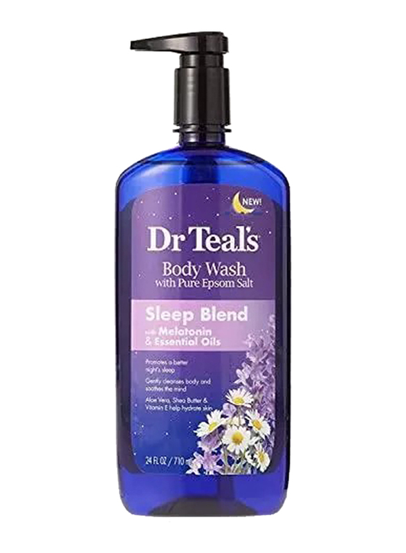 Dr Teal's Body Wash with Pure Epsom Salt Sleep Blend with Melatonin, 710ml