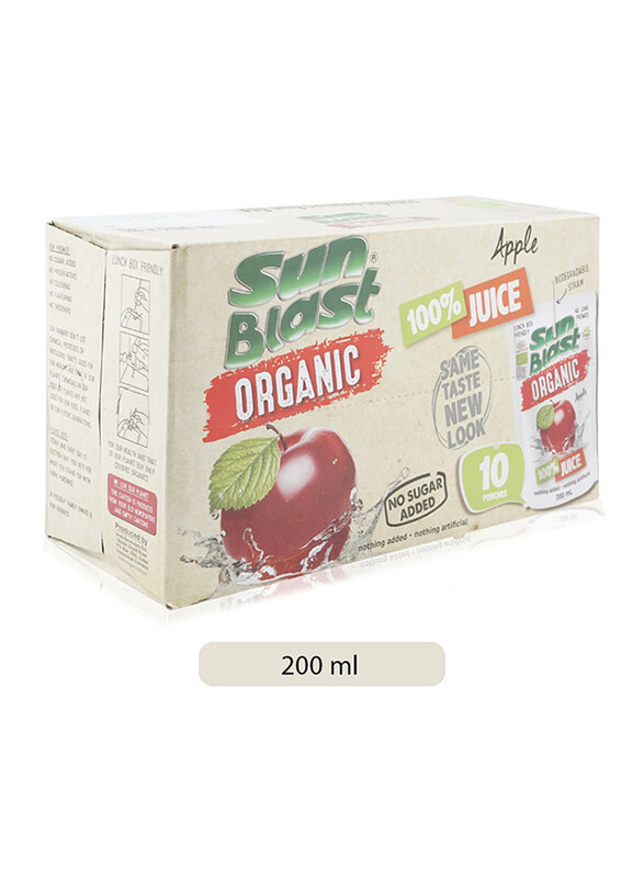 

Sunblast Sun Blast Organic Apple Juice - 10 x 200ml