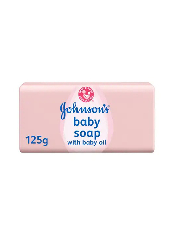 Johnson's Baby Soap with Baby Oil, 125g