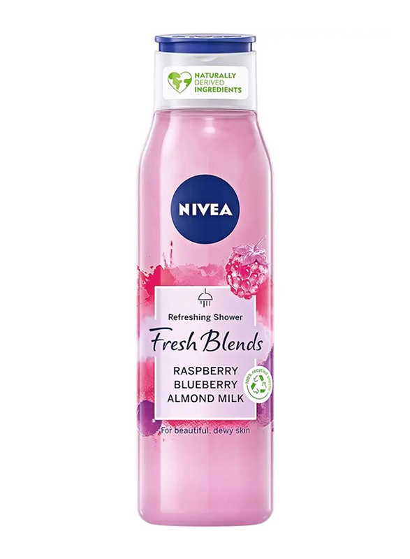 Nivea Raspberry Blueberry Almond Milk Refreshing Shower Gel, 300 ml