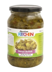 American Kitchen Sweet Relish Gherkins, 510g