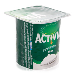 Activia Plain Stirred Yoghurt, 125 g