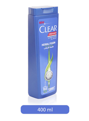 Clear Men's Herbal Fusion Anti-Dandruff Shampoo for Damaged Hair, 400ml