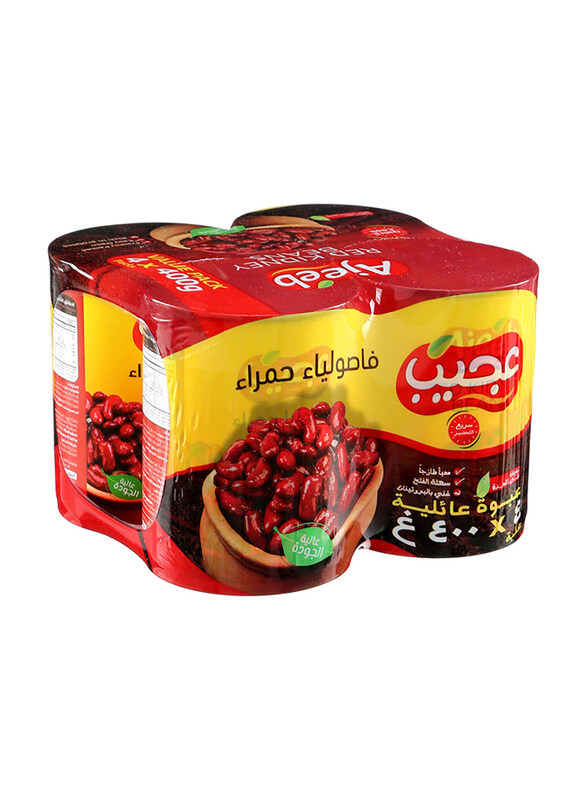 

Ajeeb Red Kidney Beans, 4 x 400g