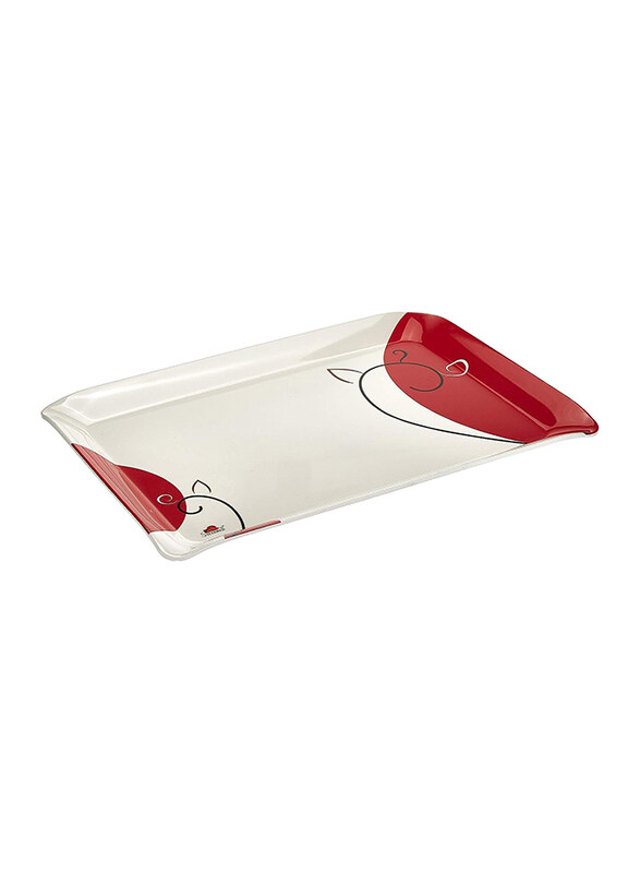 

Retro 38cm Tray, Red