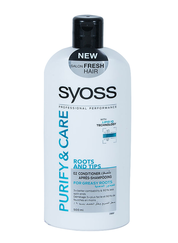 Syoss Purify & Care Conditioner for All Hair Types, 500ml