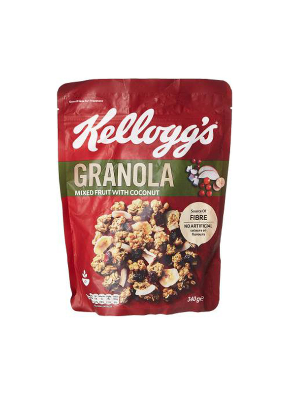 Kellogg's Granola Mixed Fruit with Coconut Cereal, 340g