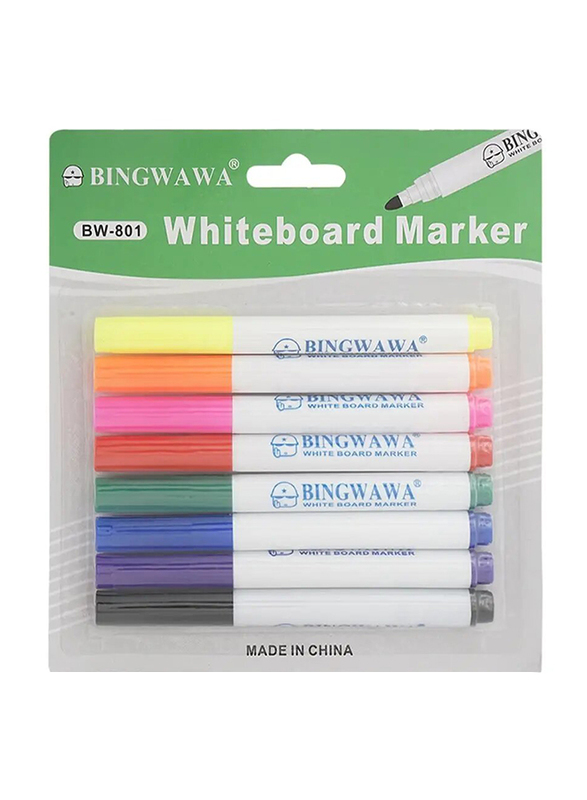 Bingwawa White Board Marker - 8 Pieces