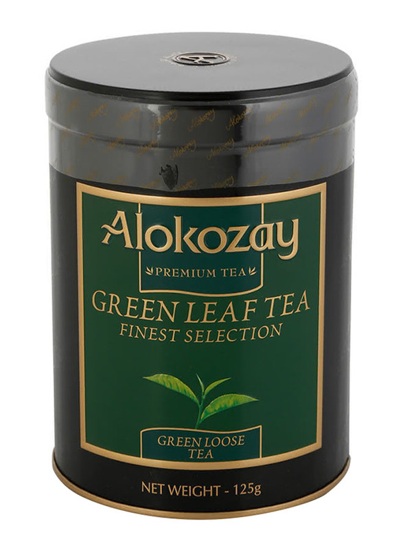 Alokozay Green Gun Powder Loose Tea Tin, 125g