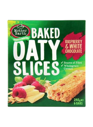 Mother Earth Oaty Slices Raspberry & White Chocolate, 240g