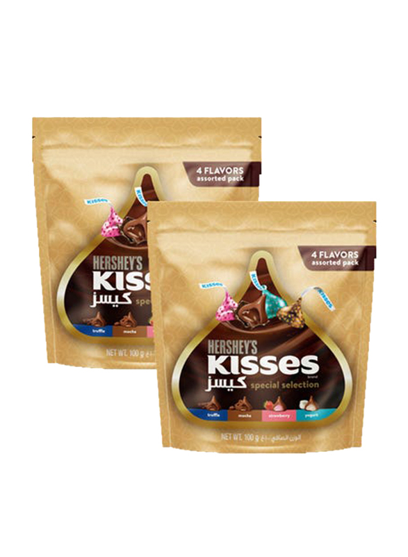 Hersheys Kisses Special Selection 4 Flavours, 2 x 100g