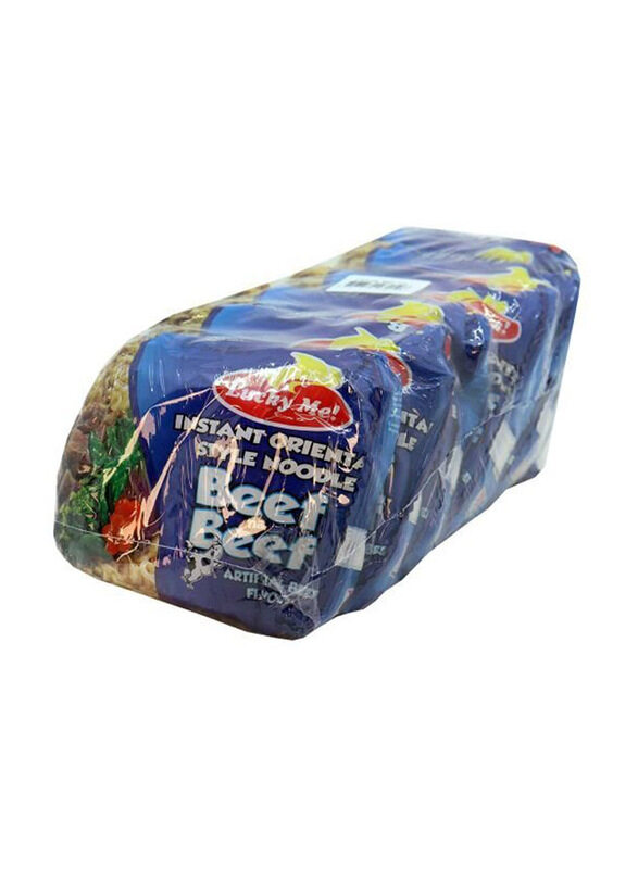 

Lucky Me Instant Pancit Canton Beef Flavor, 6 x 55g