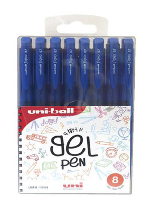 

Uniball 155N Gel Ink Roller Ball Retractable Pen, 7mm, Blue