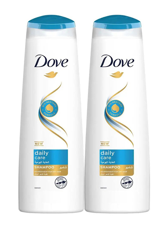 Dove Shampoo Daily Care, 2 x 350ml