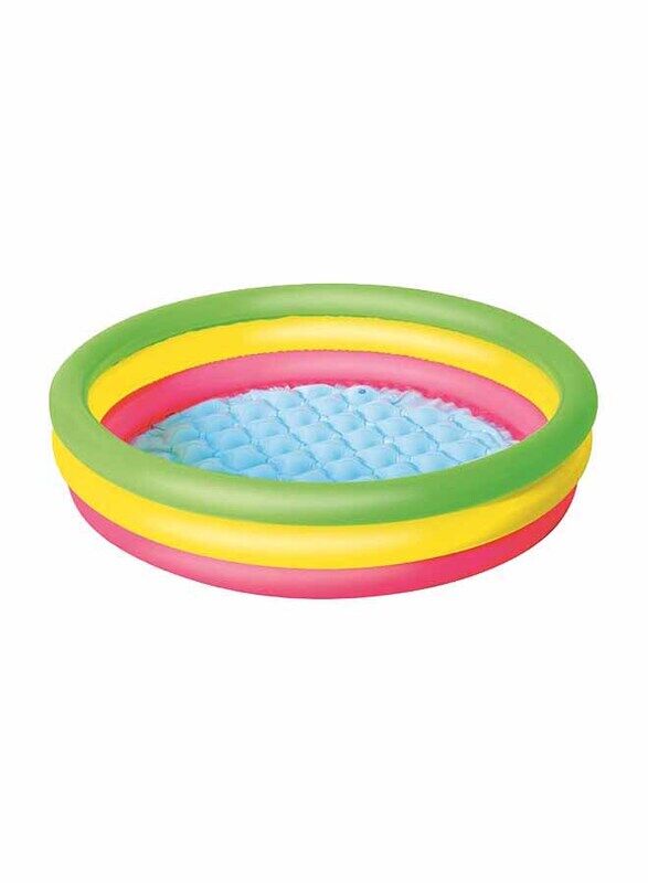 

Bestway Inflatable 3-Ring Summer Pool, 40x10 Inch, 51104, Multicolour