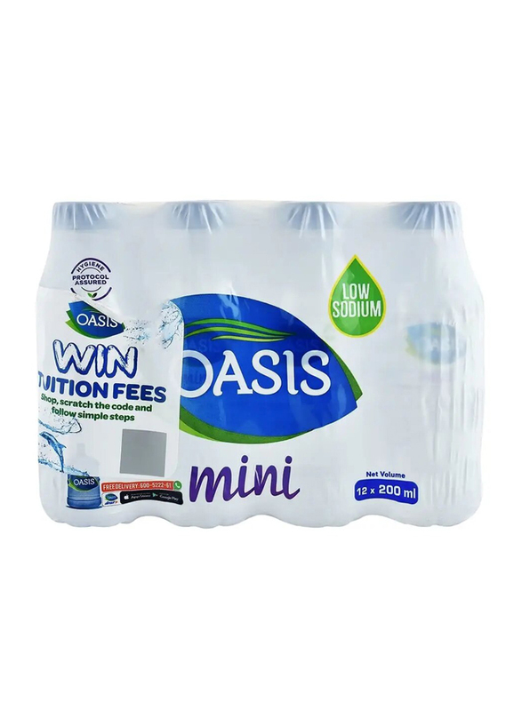 Oasis Mini Bottled Drinking Water, 12 x 200ml