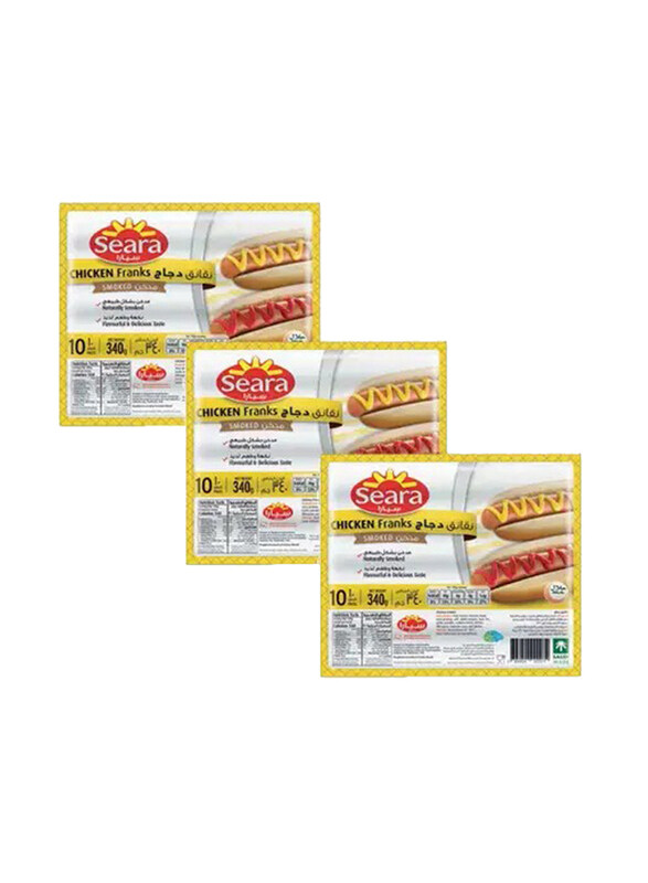 

Seara Frozen Chicken Franks, 3 x 340g