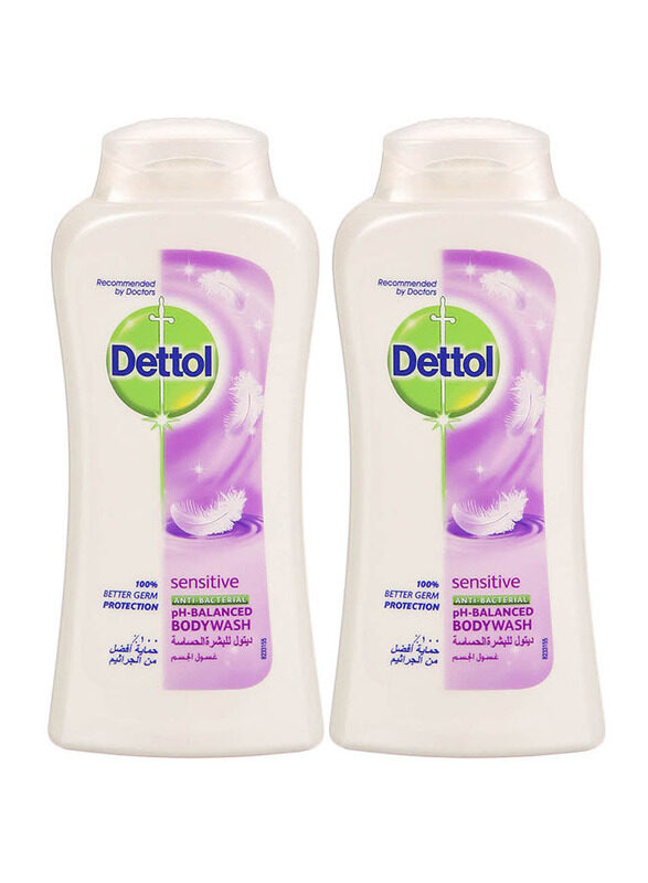 

Dettol Sensitive Anti-Bacterial Body Wash, 2 x 250ml